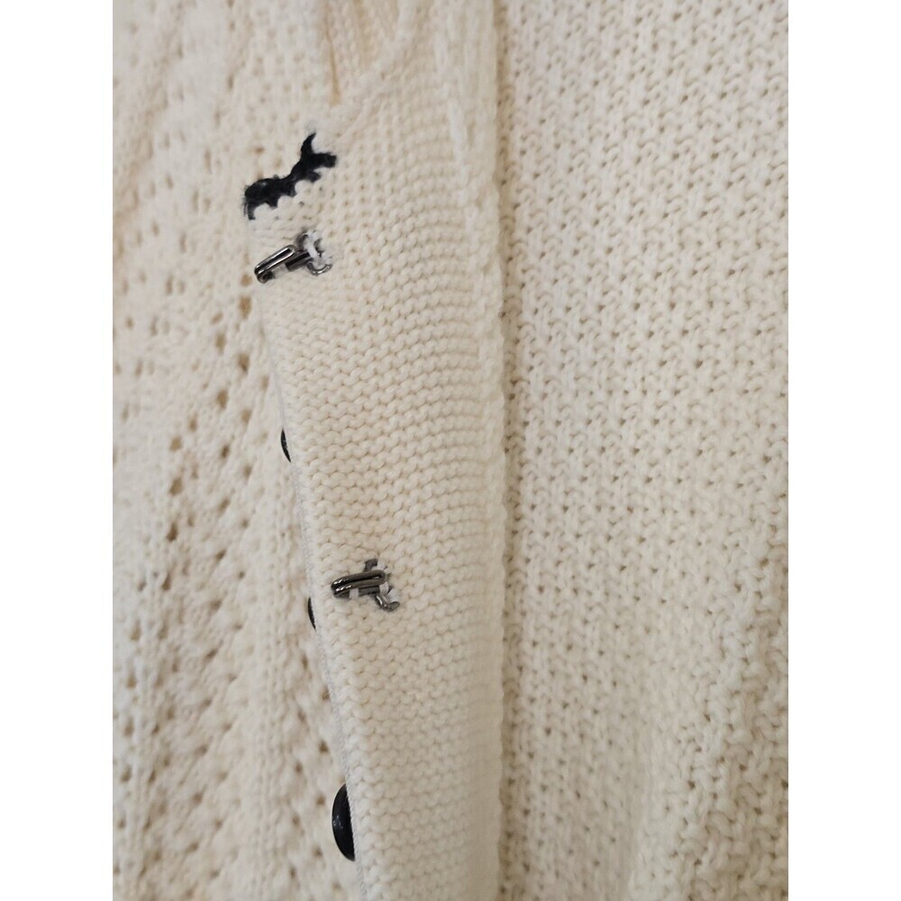 The Limited Cream Wool Blend Knit Button Front Cardigan Womens Size Medium - Picture 9 of 13